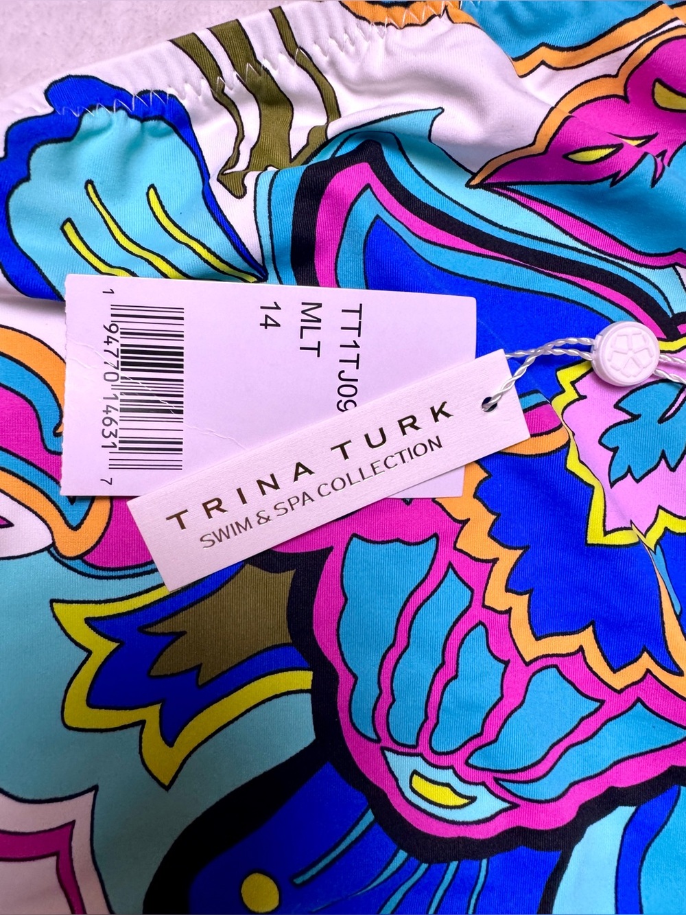 NWT Trina Turk Mandalay Floral Plunge One-Piece Swimsuit Luxury Statement Piece - Picture 5 of 12